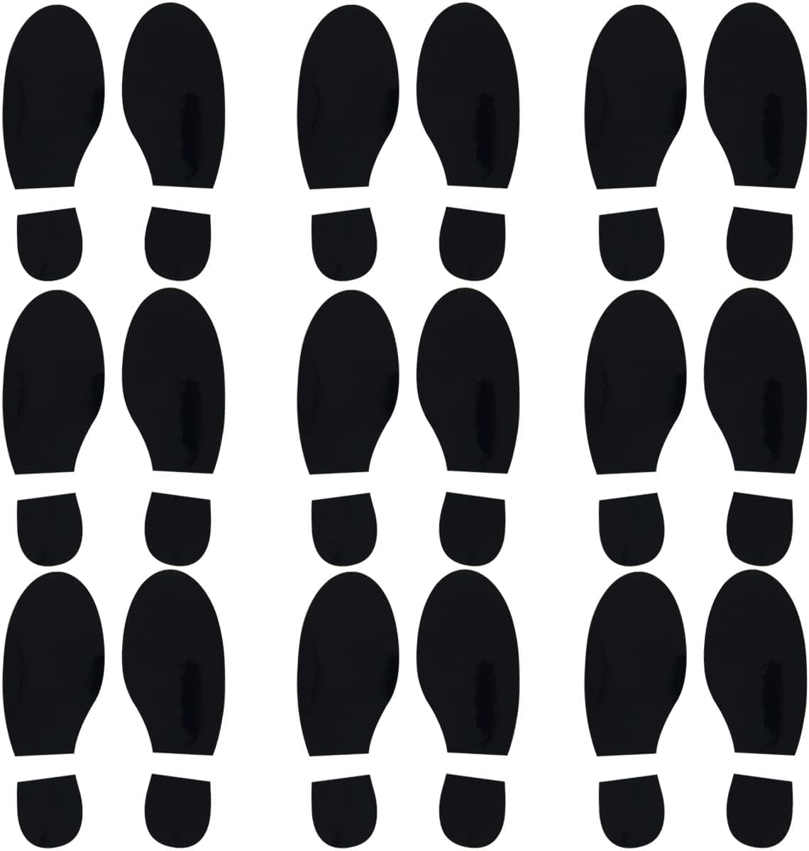 24Pcs Spy Agent of Truth Footprint Floor Decals - Black Classroom Line Up Stickers for Kids, Teachers & Schools - Perfect for Hallway Markers, Social Distancing & Play Areas