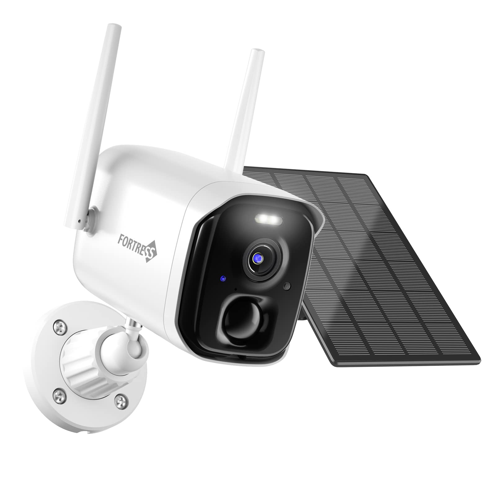 2K Wireless Outdoor Security Camera with Solar Panel, AI Motion Detection, Spotlight & Siren Alarm - Ideal for Home Surveillance, Backyard Monitoring & Property Protection