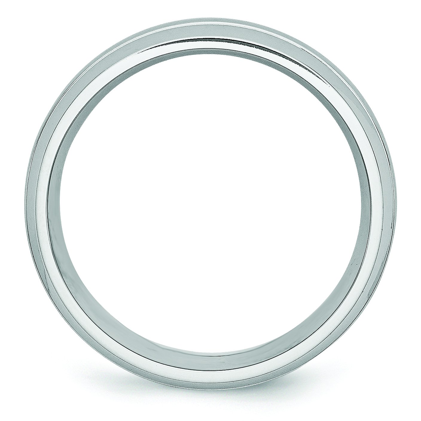 **8mm Cobalt Wedding Band for Men - Polished & Satin Grooved Design - Perfect for Engagement, Anniversary, and Everyday Wear**