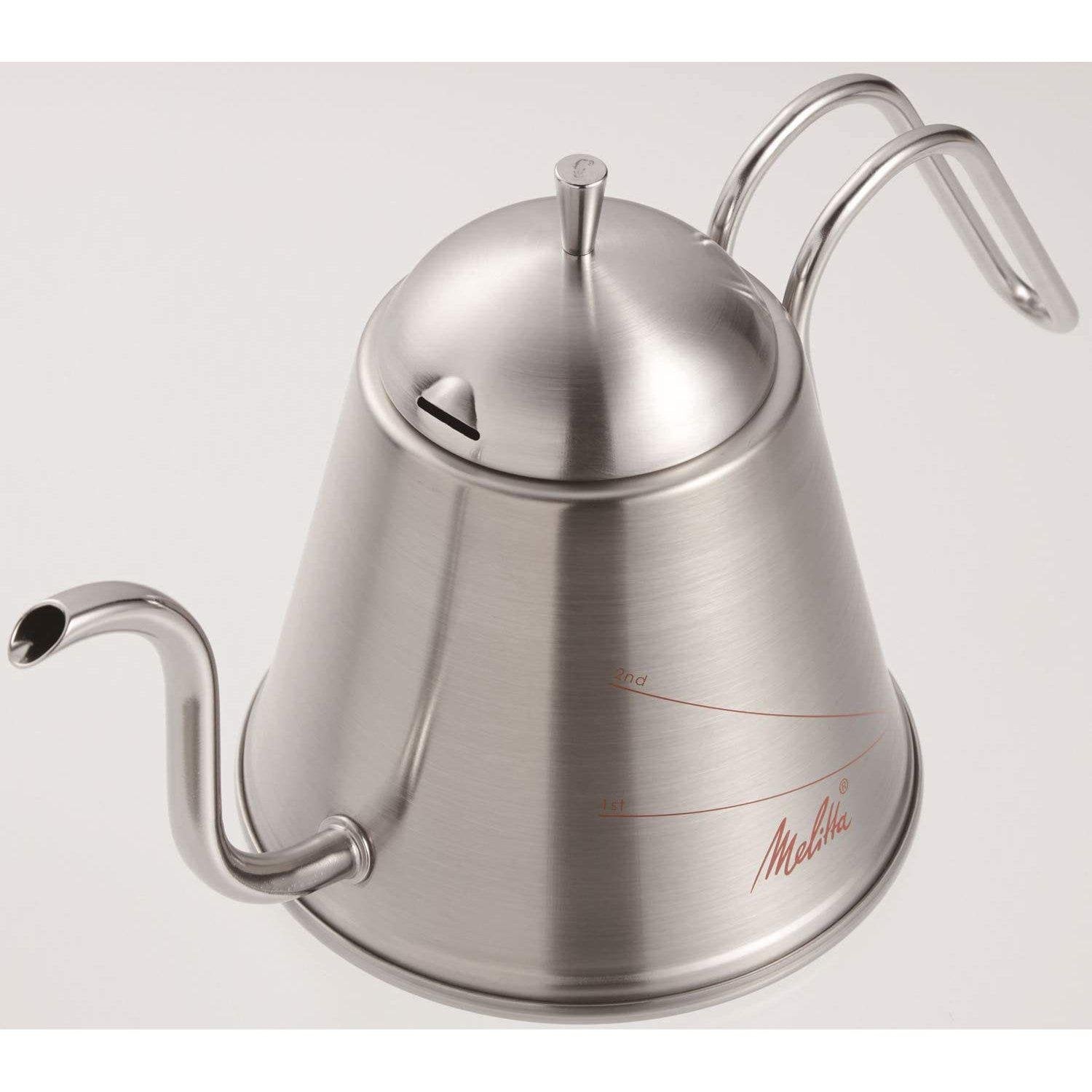 Melitta Aroma Kettle MMK20 1S - Stainless Steel Pour Over Gooseneck Kettle for Precision Coffee Brewing - Perfect for Chemex, V60, and French Press Coffee Makers