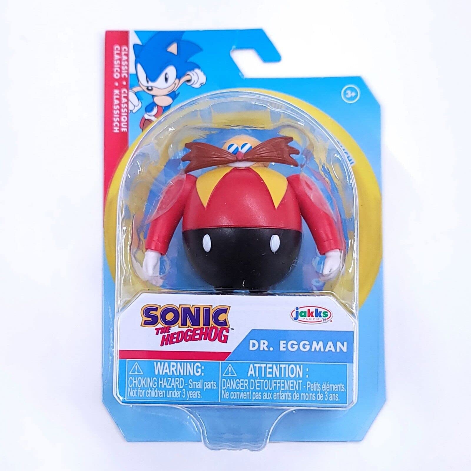 Sonic The Hedgehog 6.3cm Articulated Action Figure - Classic Dr. Eggman Robotnik Character Collectible Toy for Gamers and Fans | Perfect for Display, Gift Giving, and Cosplay Accessories