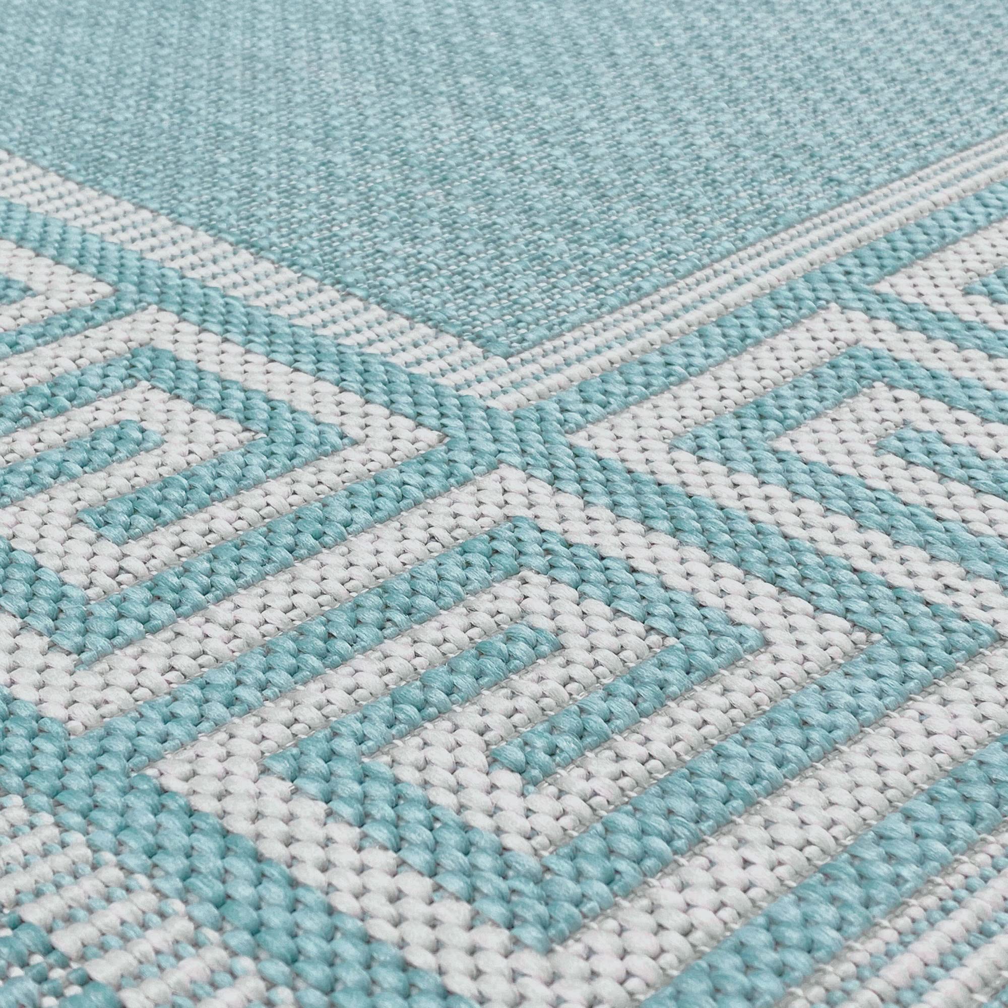 Waterproof 8x10 Indoor Outdoor Rug - Non-Slip, UV Resistant for Patio, Deck, Porch, Entryway - Perfect for Outdoor Entertaining, Poolside Lounging & High-Traffic Areas