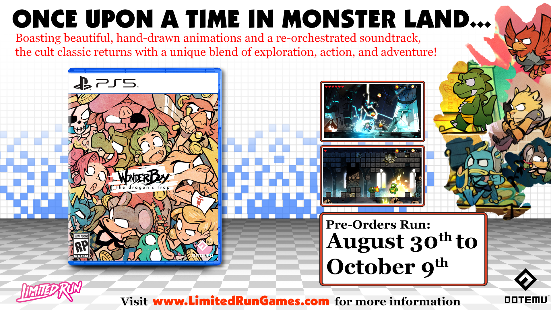 Wonder Boy: The Dragon's Trap - PS5 Game | Classic Action-Adventure Platformer | Perfect for Retro Gaming Fans & Collectors | Great for Solo Play & Nostalgic Gaming Sessions