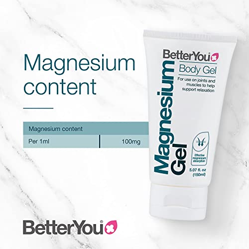 BetterYou Magnesium Body Gel for Joint & Muscle Relief - Fast-Absorbing Topical Pain Relief Gel for Athletes, Fitness Enthusiasts & Active Lifestyles - Perfect for Post-Workout Recovery & Daily Muscle Care