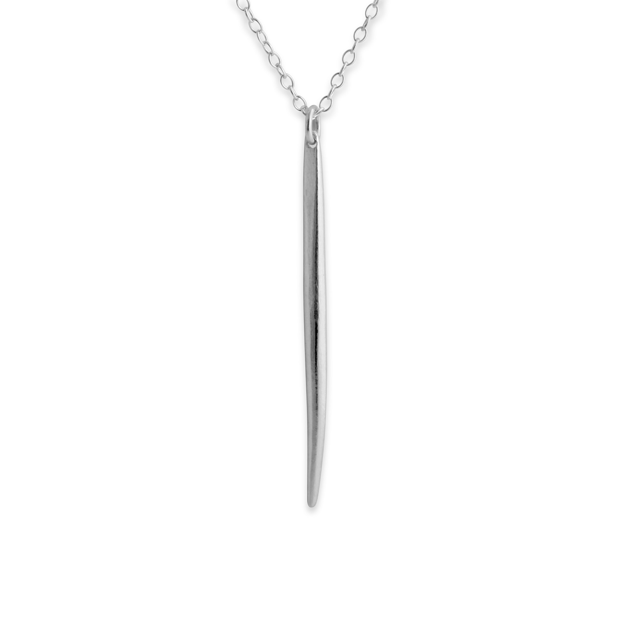 925 Sterling Silver Minimalist Spike Charm Pendant Necklace for Women - Dainty Layering Jewelry, Gift for Her, Everyday Wear & Special Occasions