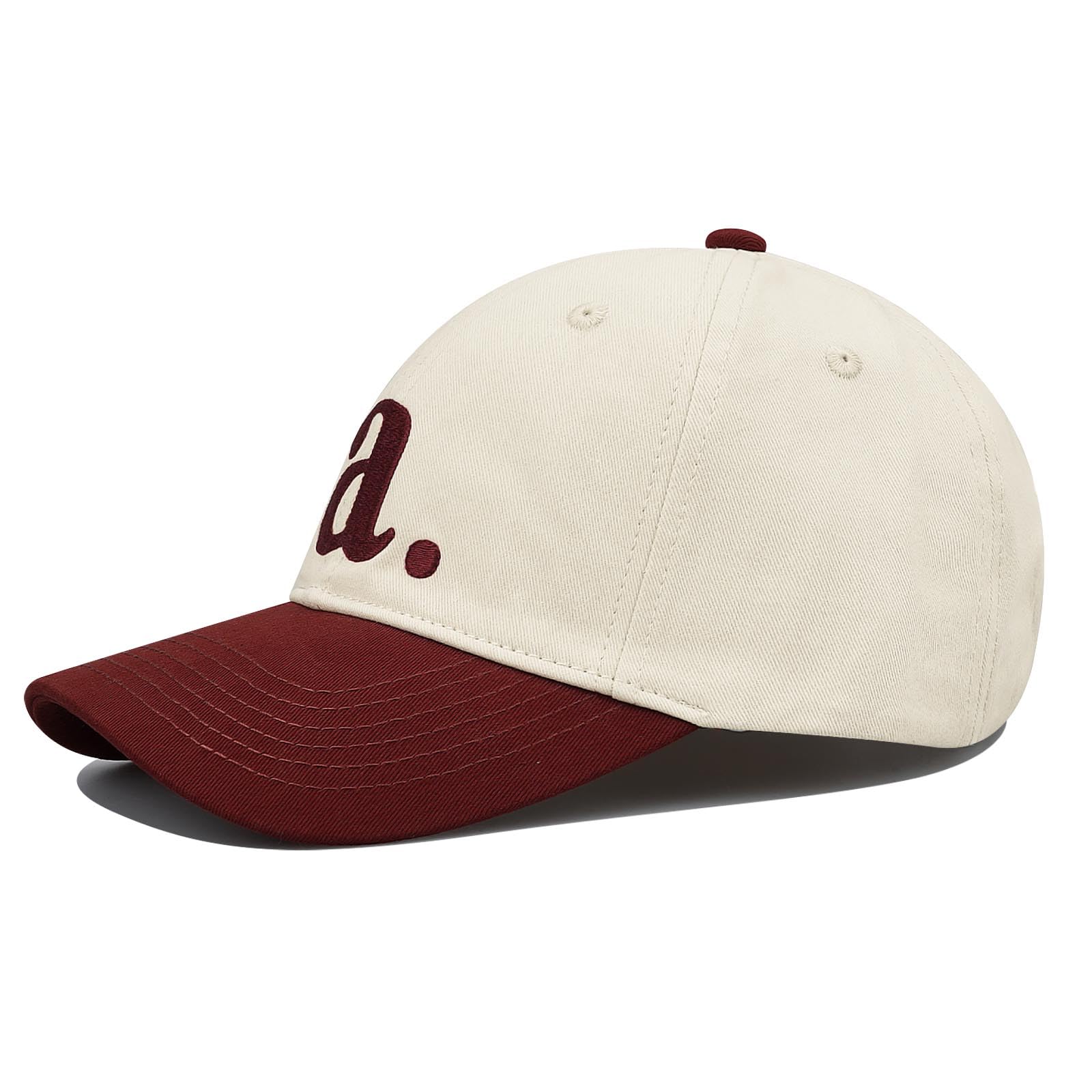 Clakllie Women's & Men's Breathable Baseball Cap - Adjustable Low Profile Trucker Hat for Golf, Dad, Casual Wear | Two-Tone Ball Cap for Outdoor Sports & Daily Use