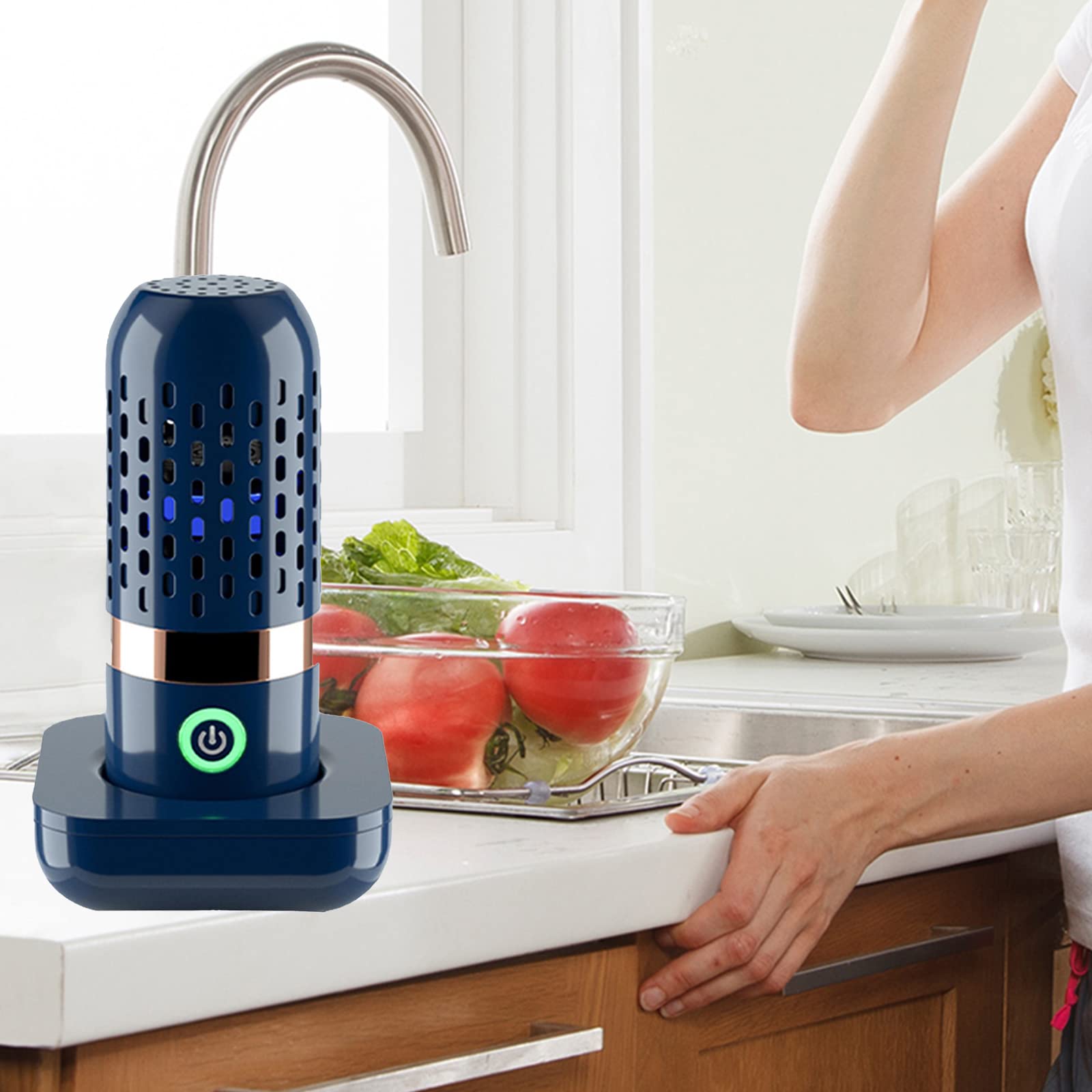 RANRAO Fruit and Vegetable Washing Machine - Electric Fruit Purifier & Cleaner for Fresh Produce | Waterproof Kitchen Appliance for Washing Berries, Leafy Greens, and Organic Fruits | Perfect for Home, Restaurant, and Healthy Lifestyle