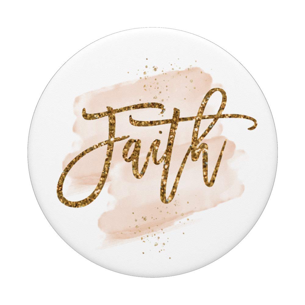 Personalized Faith-Inspired Girls & Ladies Name PopSocket - Trendy Faux Gold Script Design, Swappable PopGrip for Phones & Tablets - Perfect for Daily Use & Gift Giving