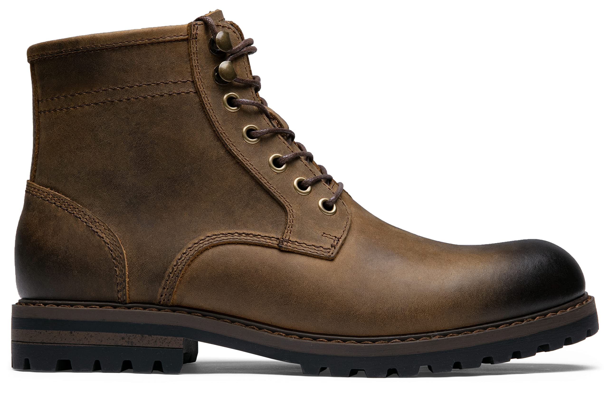 Premium Jousen Men's Chukka Boots - Genuine Leather Ankle Boots for Casual & Business Wear - Black Leather Shoes for Men (Ideal for Office, Travel & Everyday Comfort)