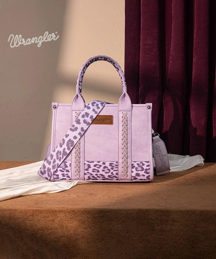 Wrangler Cow Print Crossbody Tote Bag for Women - Stylish Western Handbag for Everyday Use, Shopping & Travel
