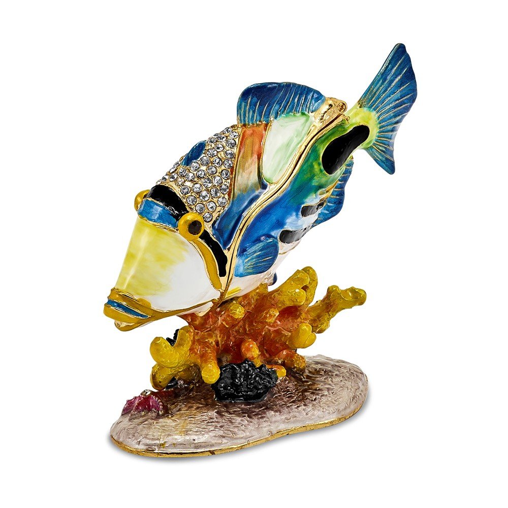 Sonia Jewels Trigger Humu Humu Fish Trinket Box 3.25