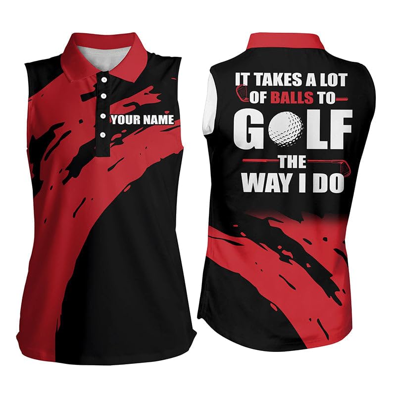 Custom Lime Green Easter Eggs Pattern Women's Sleeveless Polo Golf Shirt - Personalized Golf Gift for Women - Perfect for Easter, Spring Golf Outings & Country Club Events