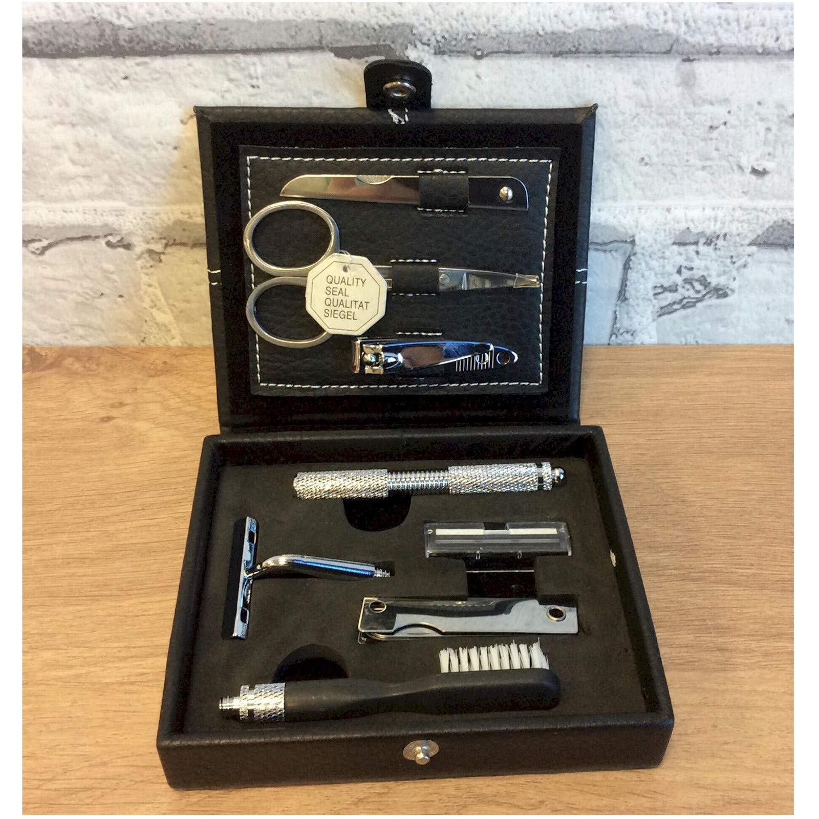 8-Piece Professional Manicure Set with Nail Clippers, Cuticle Scissors & More - Perfect for Home Nail Care & Salon Use