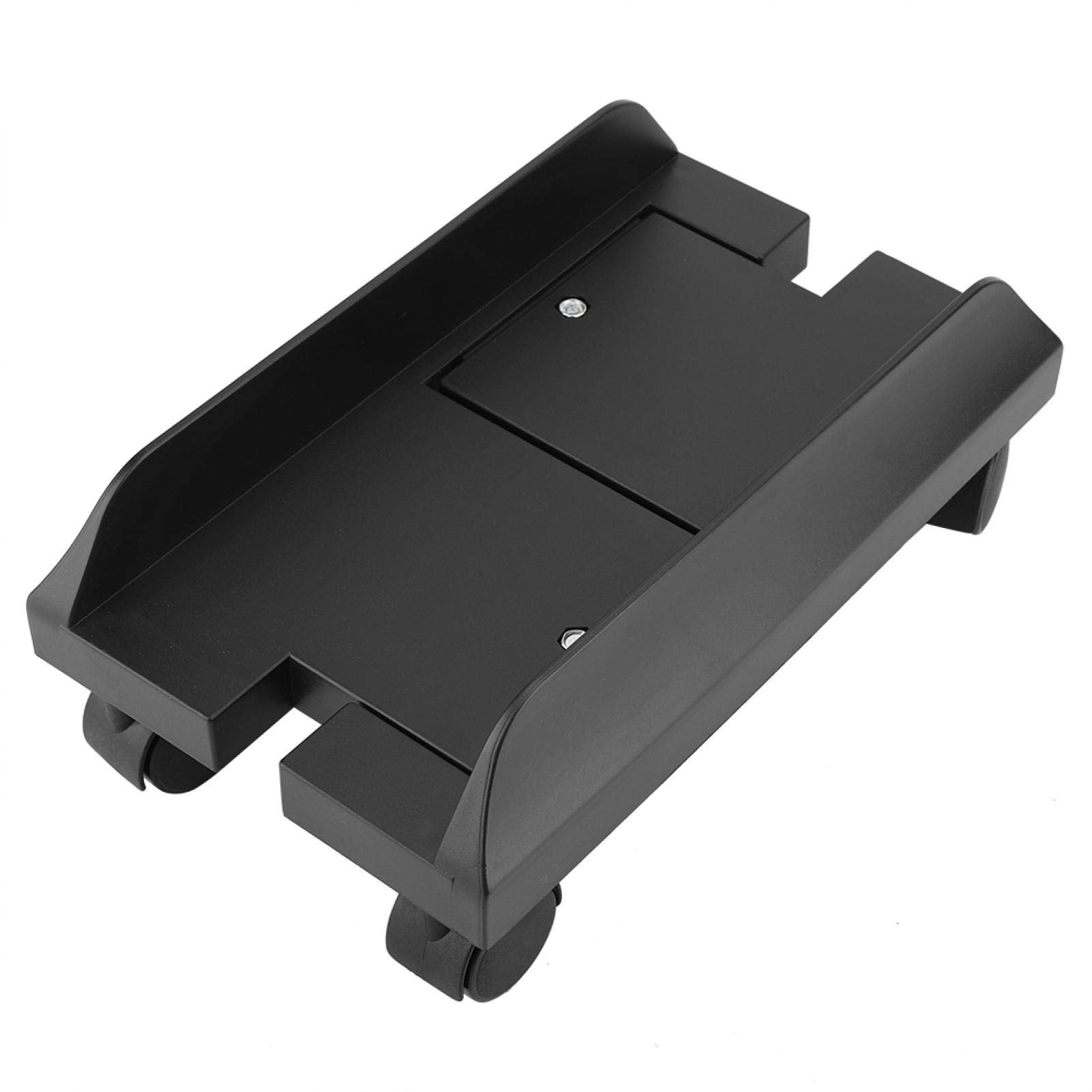 Kuuleyn Removable Computer Case Holder Stand Bracket - Desktop PC Mainframe Storage Rack with Brake (Black) | Perfect for Gaming Setup, Office Workstation & Home Computer Organization