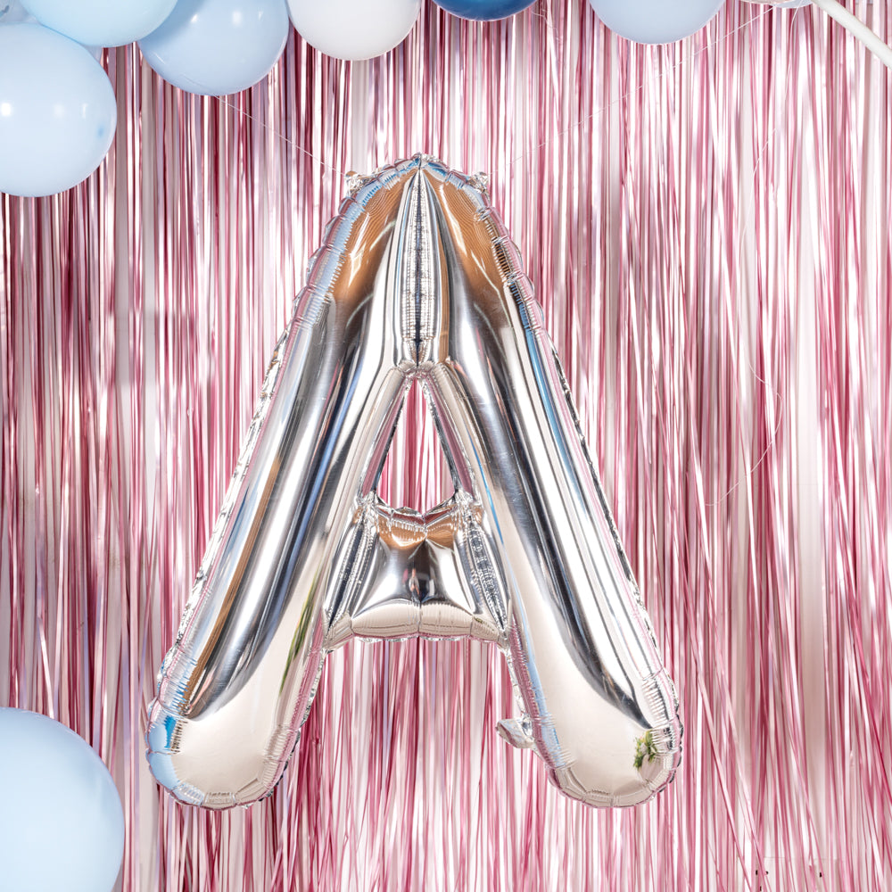 Balloonify Silver Mylar Letter A Balloon - 40 Inch Large Foil Alphabet Balloon for Birthday Party Decorations, Baby Showers & Graduation Celebrations - 1 Count Box