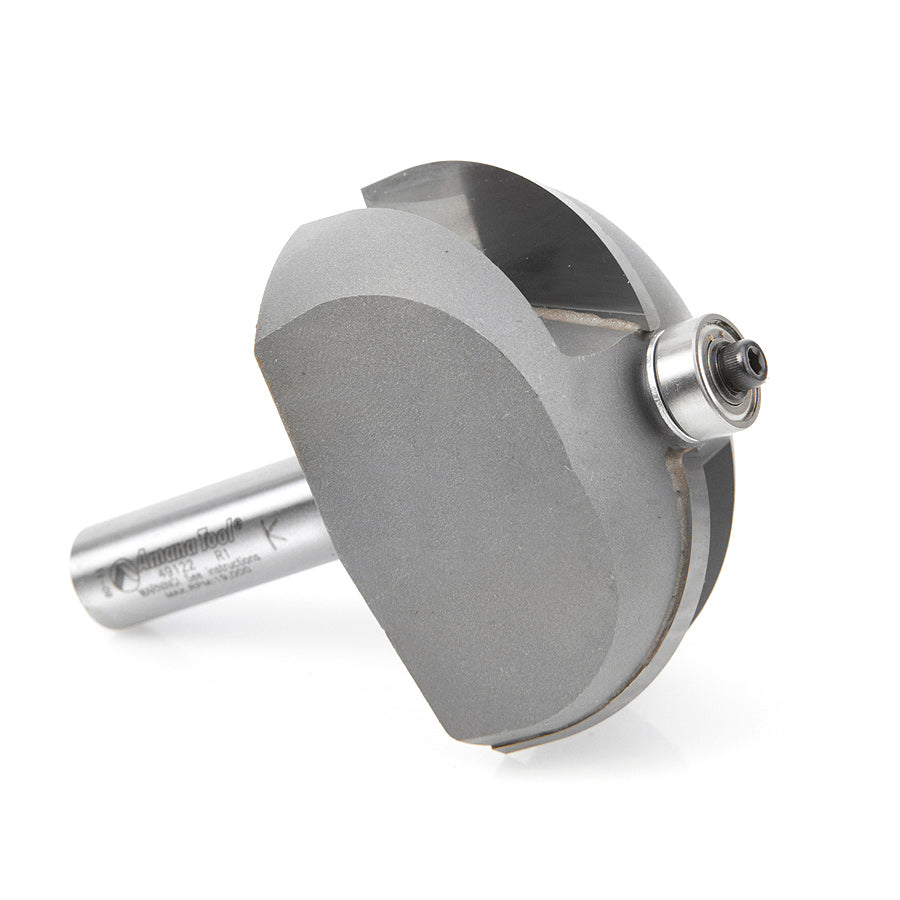 Amana 49122 Cove Bit with 1 Radius & 1/2 Shank - Premium Router Bit for Woodworking, Cabinetry & Decorative Edge Profiling
