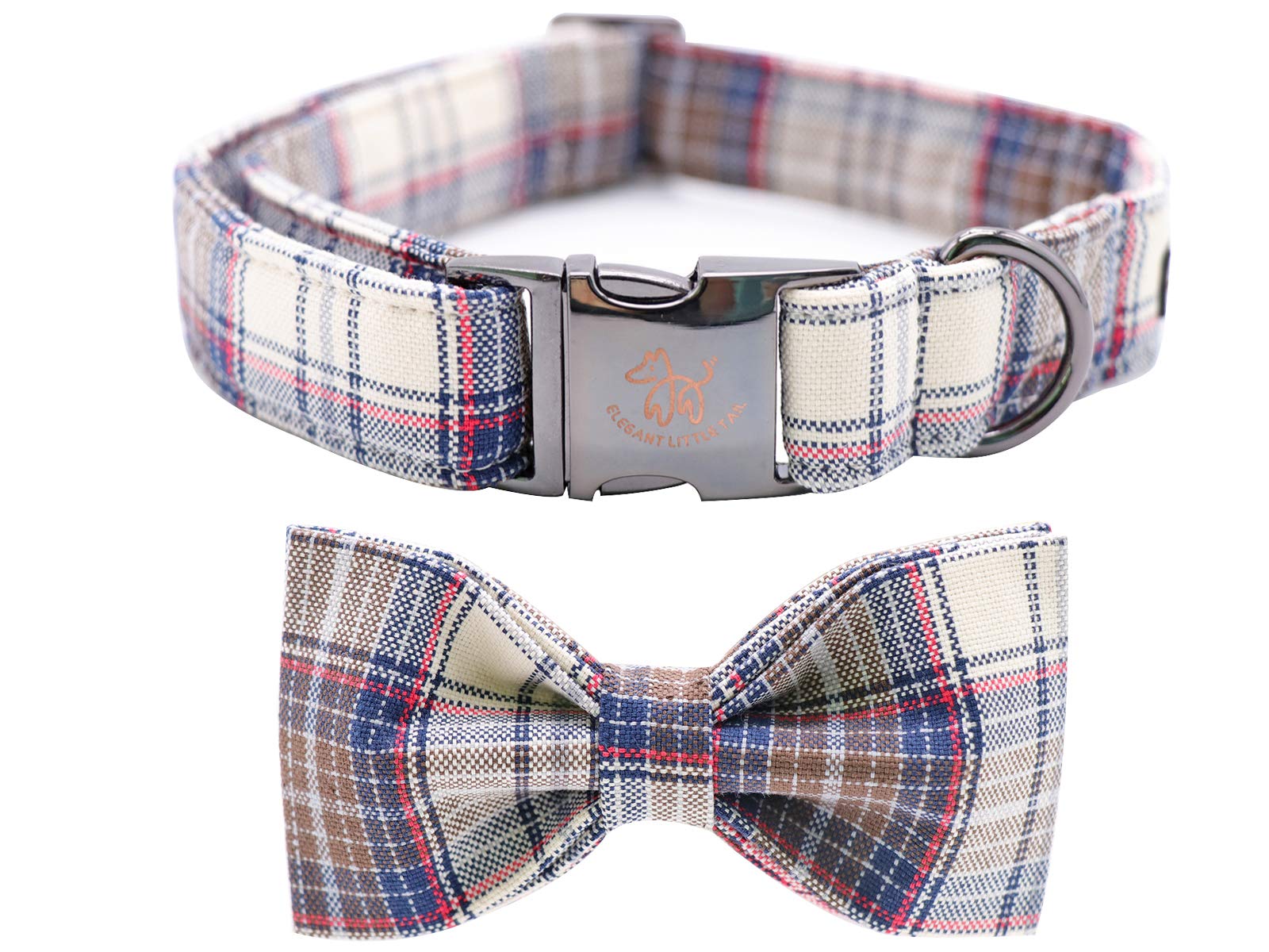 Elegant Adjustable Dog Collar with Bow Tie - Comfortable Pet Collar for Small, Medium & Large Dogs & Cats - Perfect for Weddings, Parties & Photo Shoots