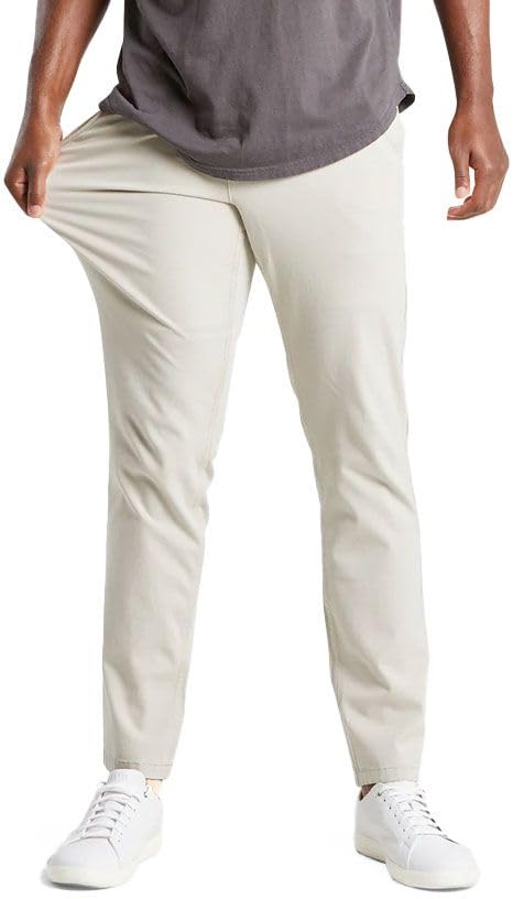 Men's Ultra-Stretch Classic Fit Light Khaki Chino Pants | Comfortable & Stylish Casual Wear for Work, Travel & Everyday Use | Mugsy Teddy’s Collection
