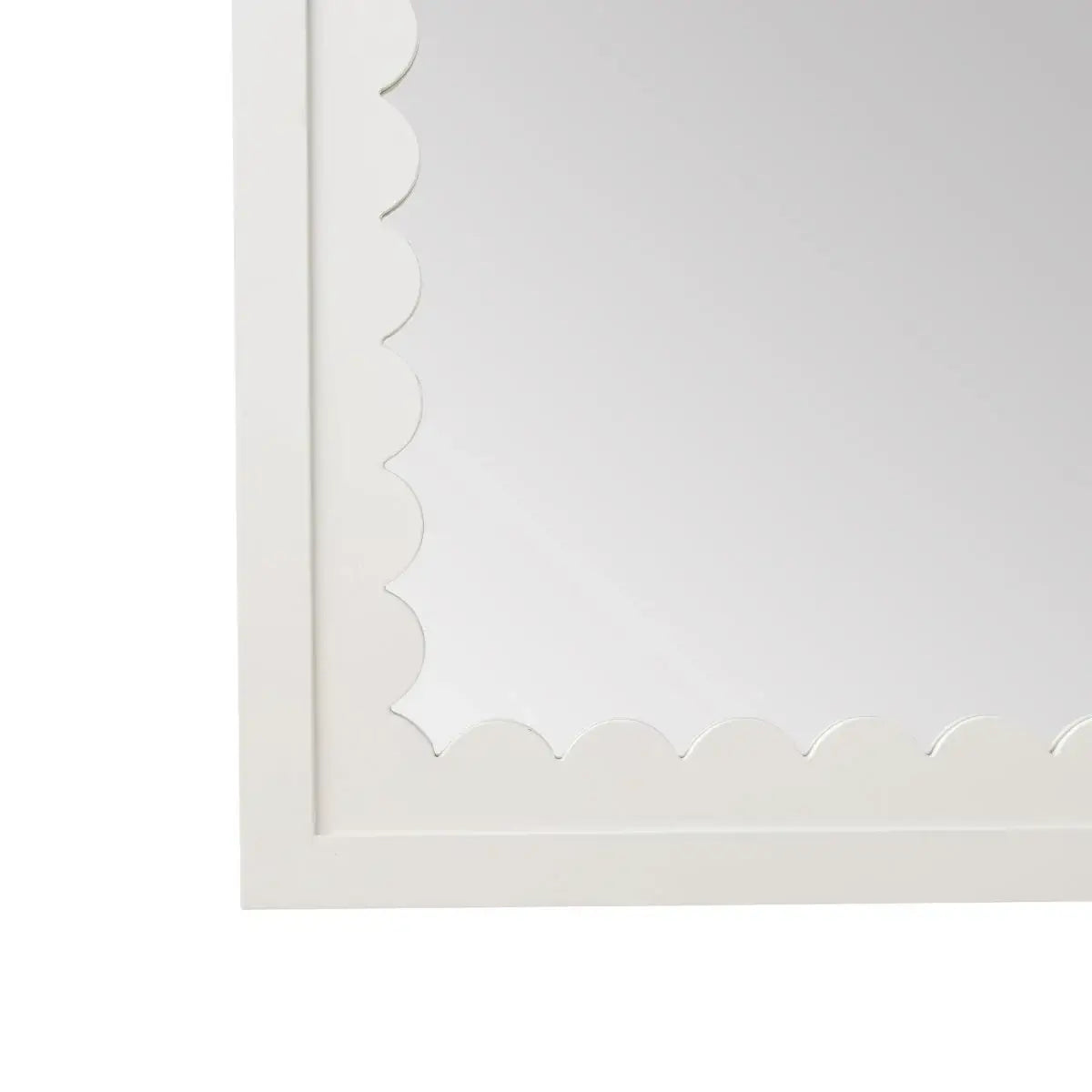 Gigi White Wall Mirror - Elegant Full-Length Dressing Mirror for Bedroom, Living Room & Entryway | Modern Home Decor & Vanity Mirror for Makeup & Outfit Checks
