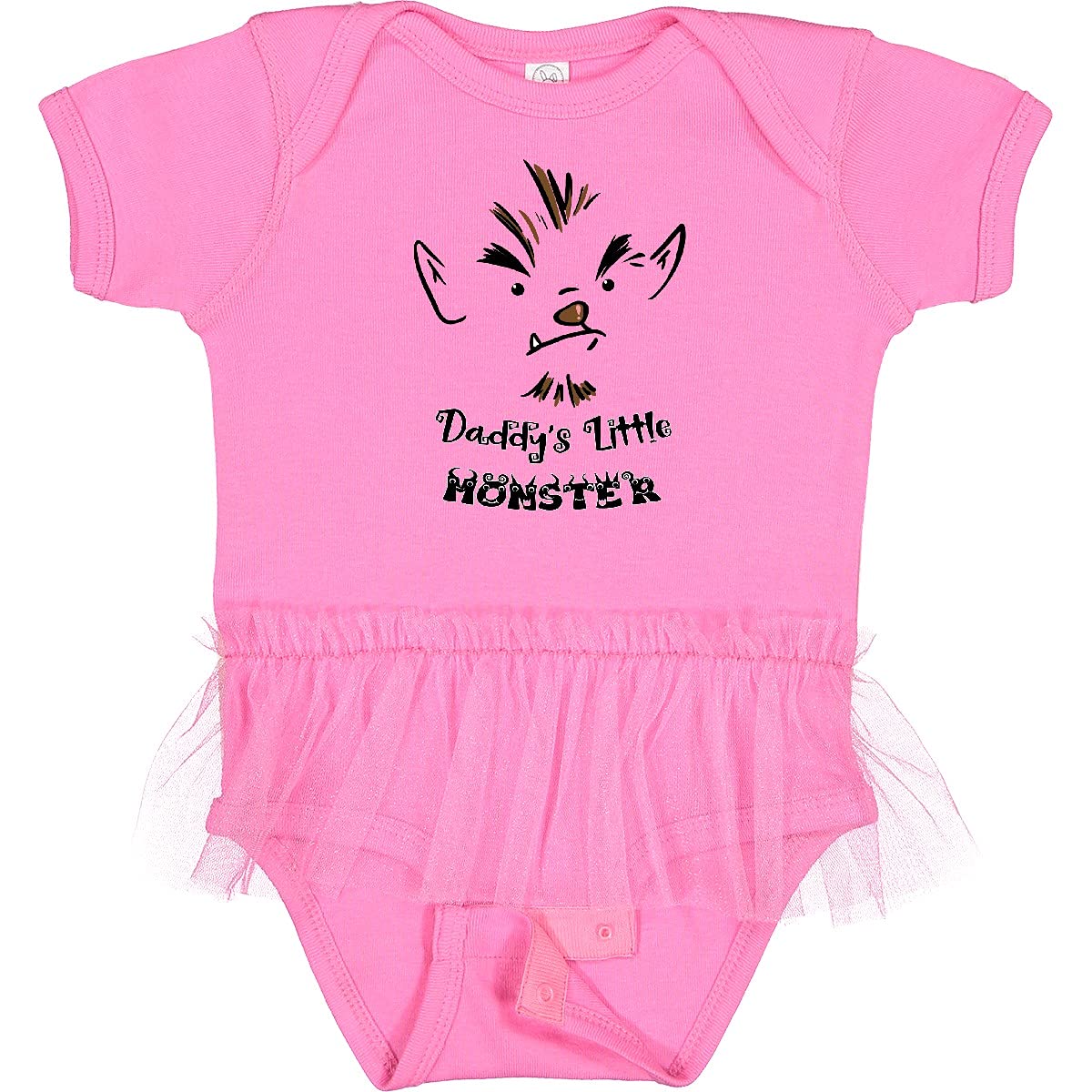 Inktastic Halloween Baby Werewolf Costume - Daddy's Little Monster Infant Tutu Bodysuit for Halloween Parties, Photo Shoots & Dress-Up Fun