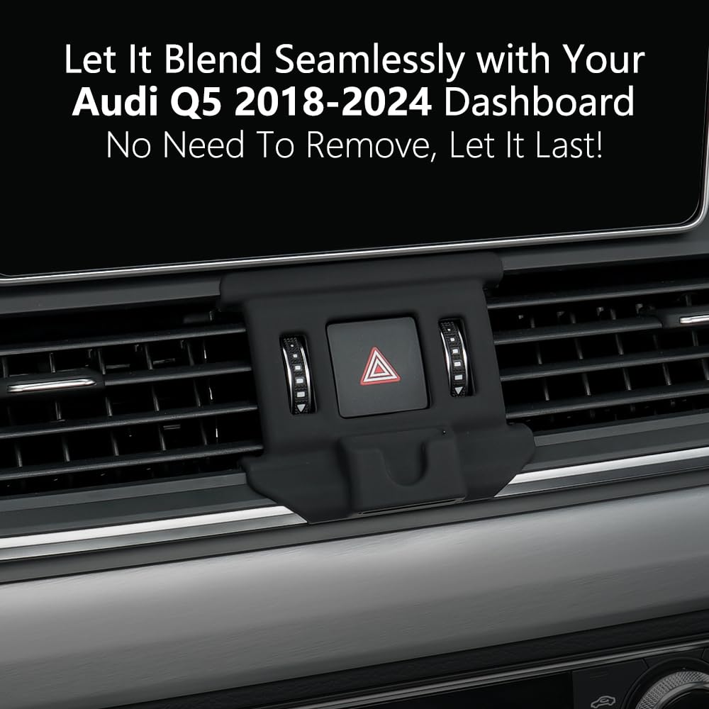 Magnetic Car Phone Holder for Audi Q5 & SQ5 (2018-2024) - 360° Rotatable Magsafe Air Vent Mount with 20N Strong Magnet - Compatible with All Magsafe Cases & Smartphones - Perfect for Hands-Free Navigation & Safe Driving