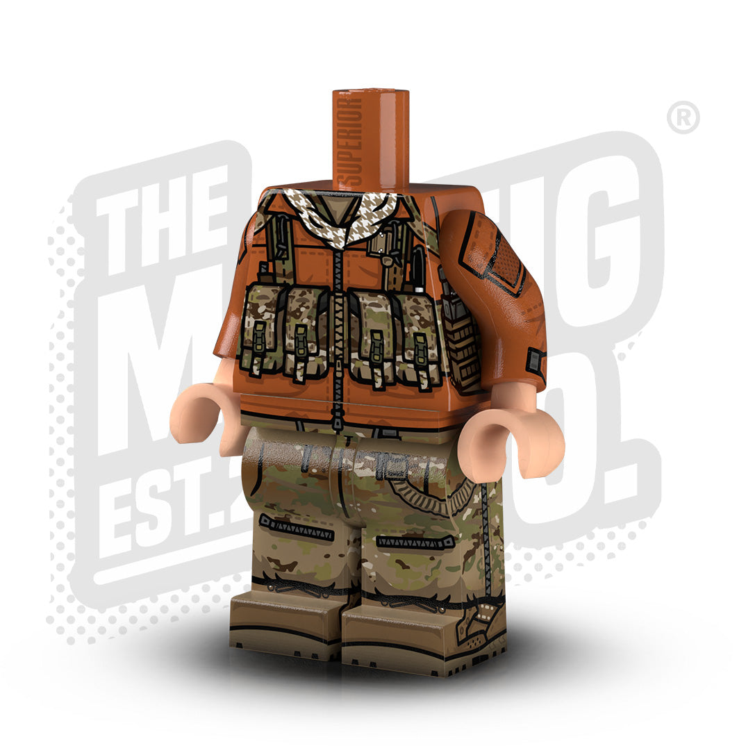 SOF Operator Tactical Pants - Dark Orange/OCP Camo for Military & Outdoor Enthusiasts | Perfect for Airsoft, Hunting & Tactical Training
