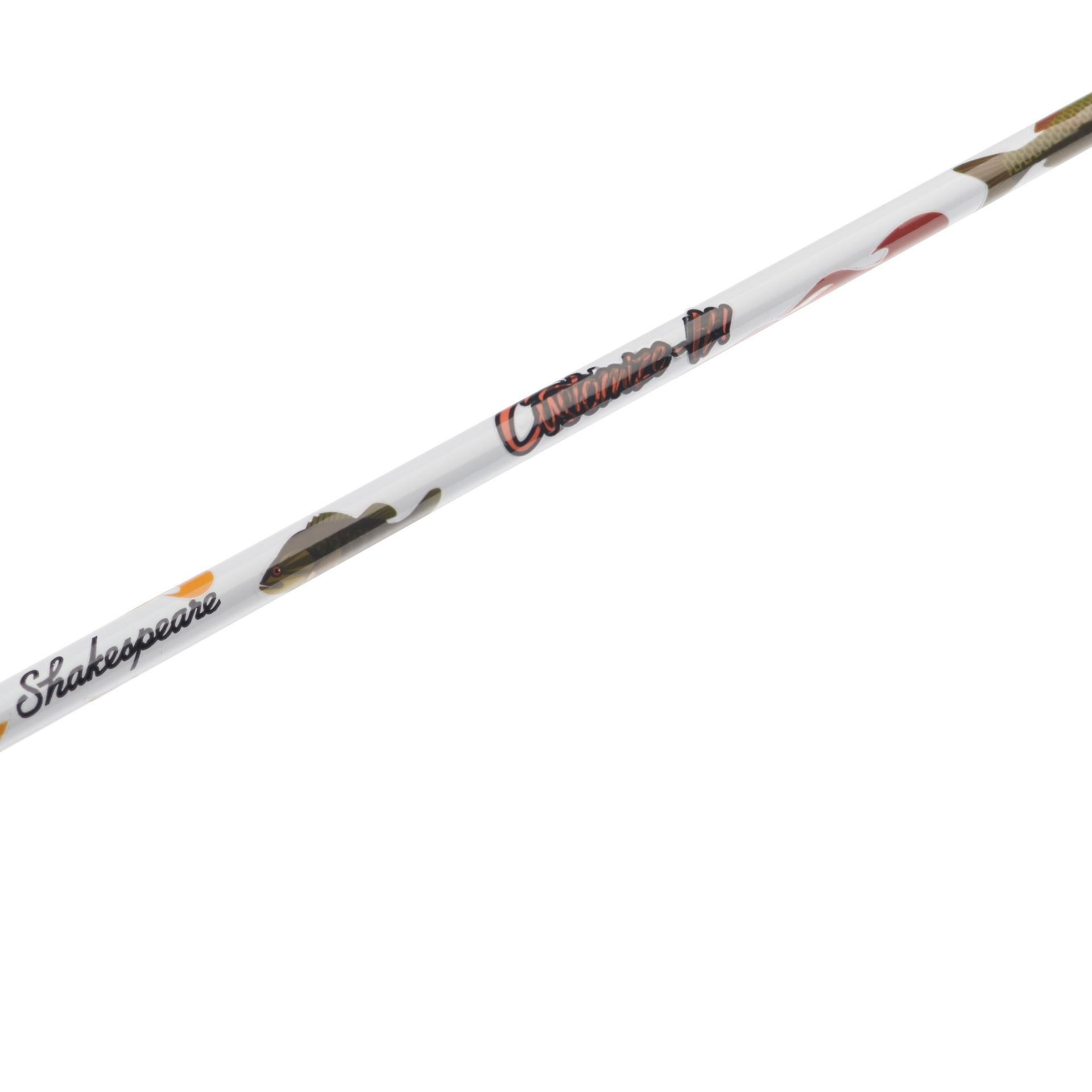 Customize It® Spincast Fishing Rod and Reel Combo - Lightweight Spinning Rod for Freshwater & Saltwater Fishing - Perfect for Bass, Trout, and Walleye Anglers
