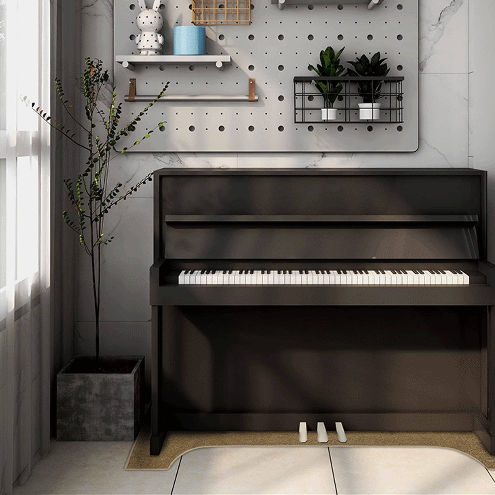 160x70cm Soundproof Piano Rug - Non-Slip Acoustic Mat for Upright Piano Protection | Noise Dampening Floor Covering for Home Studios, Music Rooms & Apartments