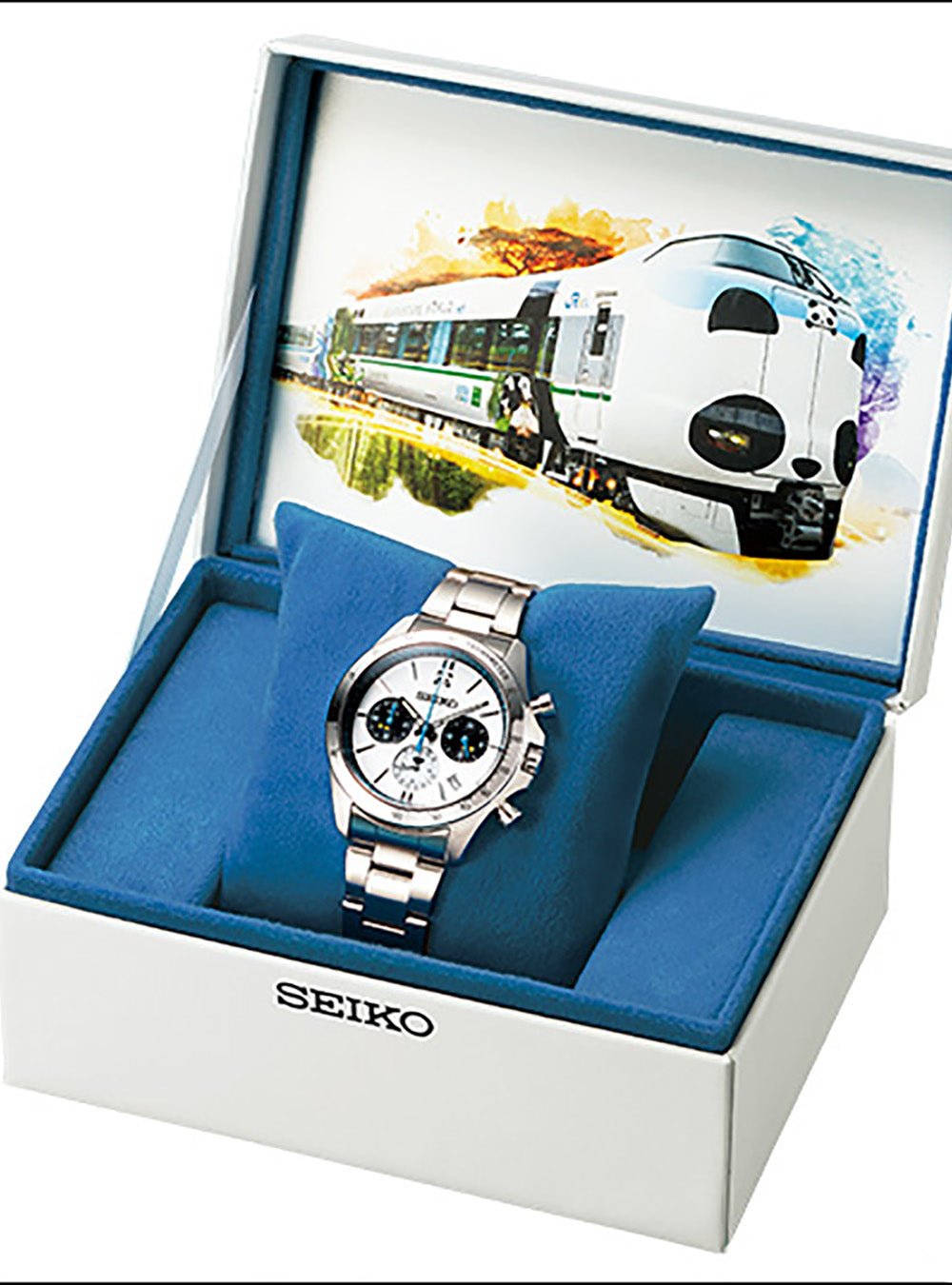 Seiko × JR West 5th Anniversary Limited Edition Panda Kuroshio Chronograph Watch - Japanese Made Automatic Timepiece for Men, Collectors & Train Enthusiasts | Perfect for Special Occasions, Gifts & Luxury Watch Collections