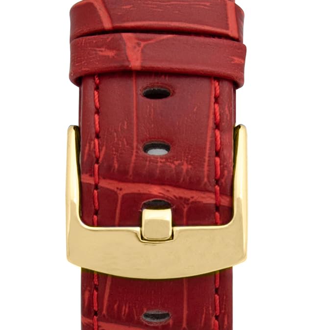 7 - Red / Gold Buckle