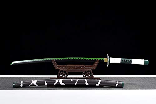 Demon Slayer Sword - Kimetsu no Yaiba Tanjiro Kamado & Shinobu Kocho Replica - High Carbon Steel Anime Cosplay Weapon for Collectors & Conventions