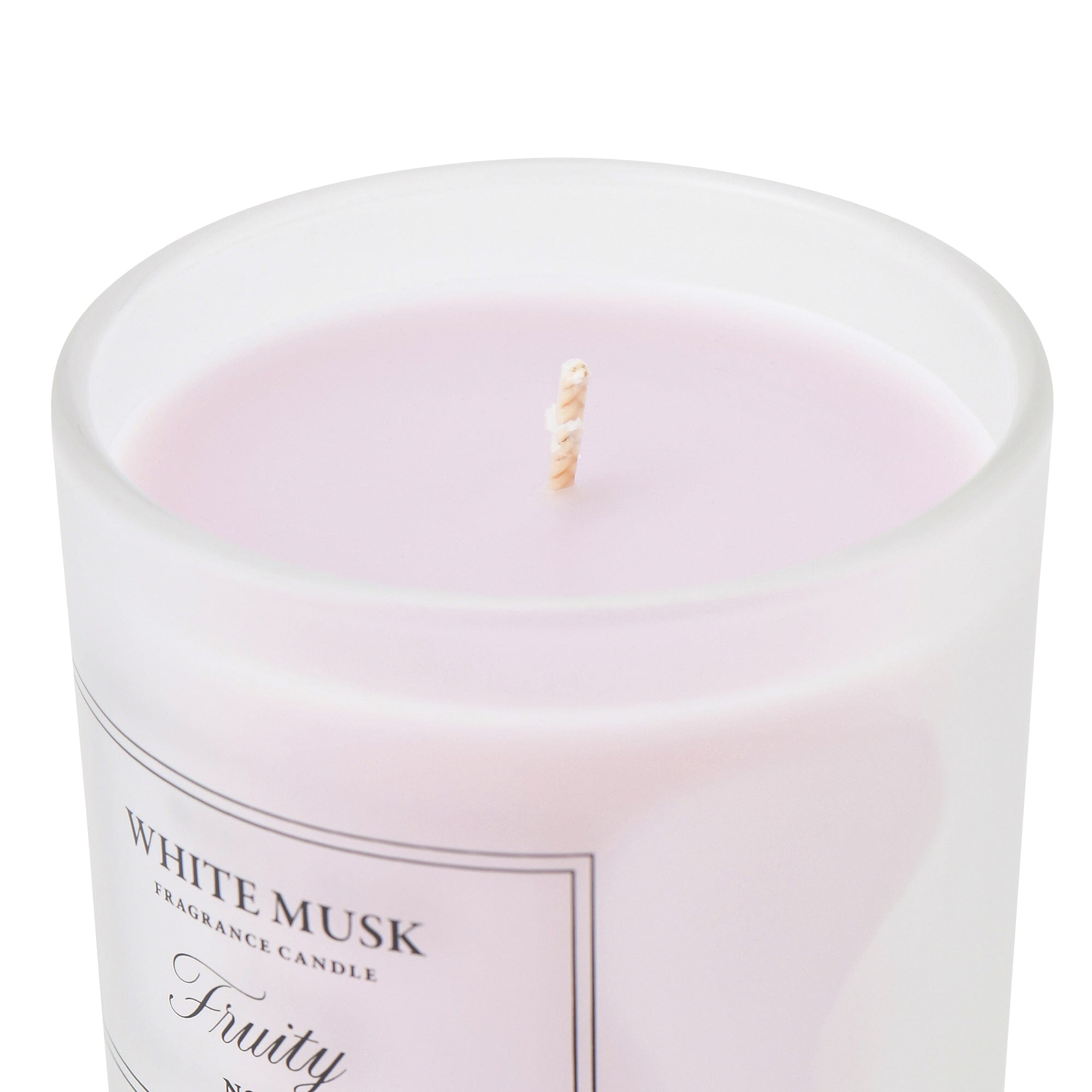 Classic White Musk & Fruity Scented Candle with Floral Notes - Perfect for Home Decor, Relaxation & Romantic Ambiance