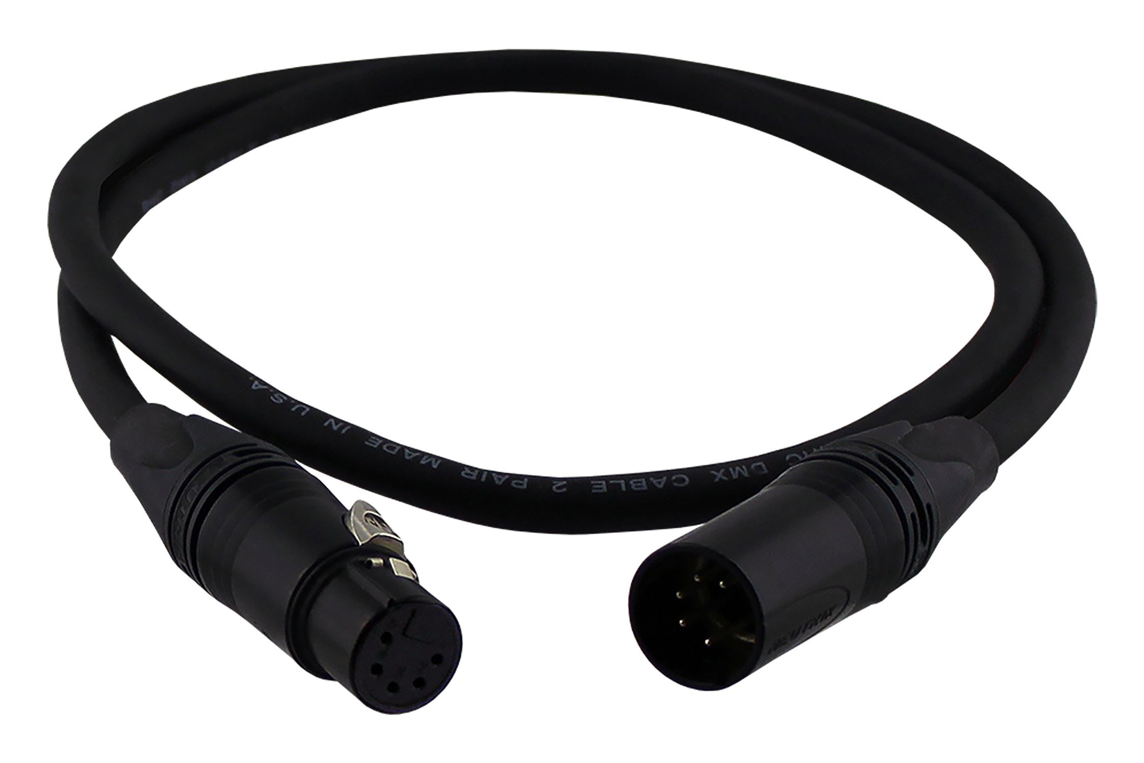Pro Co Sound DMX5-150 150-Foot 5-Pin DMX Cable for Professional Lighting & Stage Equipment - Perfect for DJ Gigs, Concerts & Theater Productions