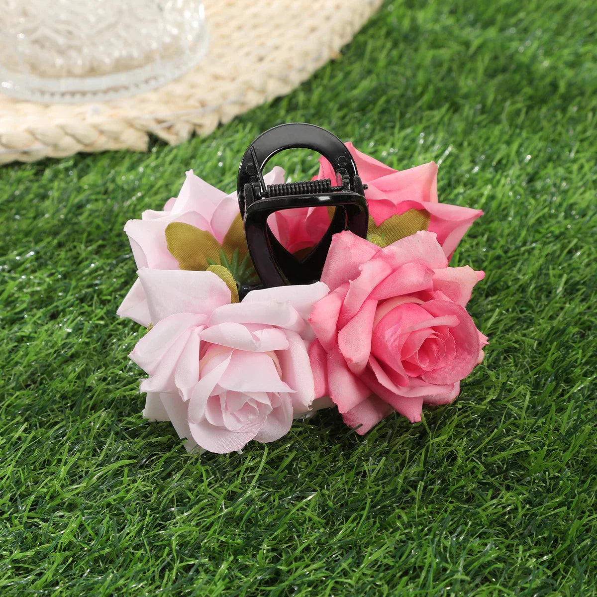 Haimeikang Large Flower Hair Clips for Women - Thick Hair Barrettes, Crab Claw Hairpins, Summer Fashion Hair Accessories for Weddings, Parties, and Everyday Wear