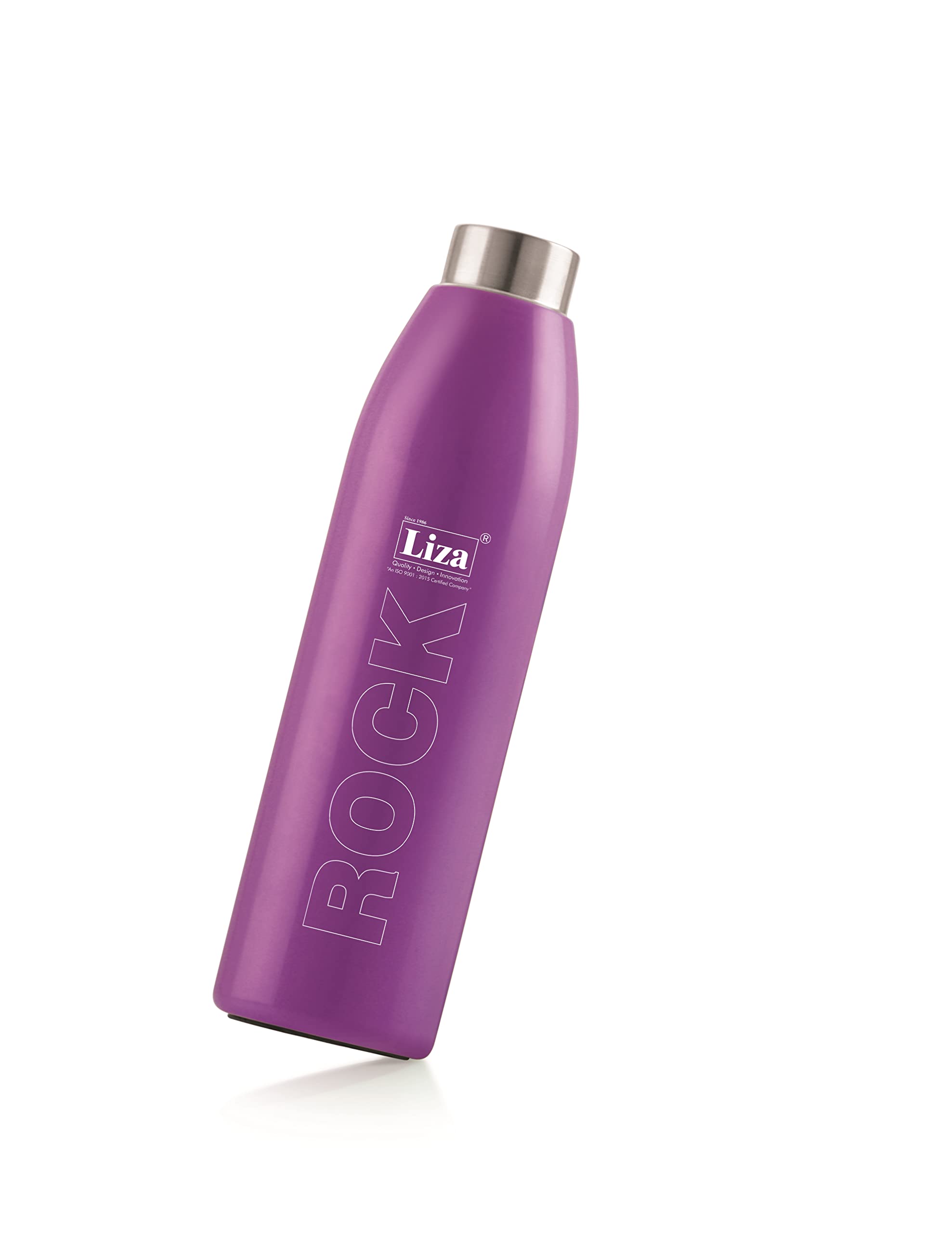 Liza Rock Insulated Stainless Steel Water Bottle - Leak Proof, Hot & Cold (Purple) for Travel & Gym