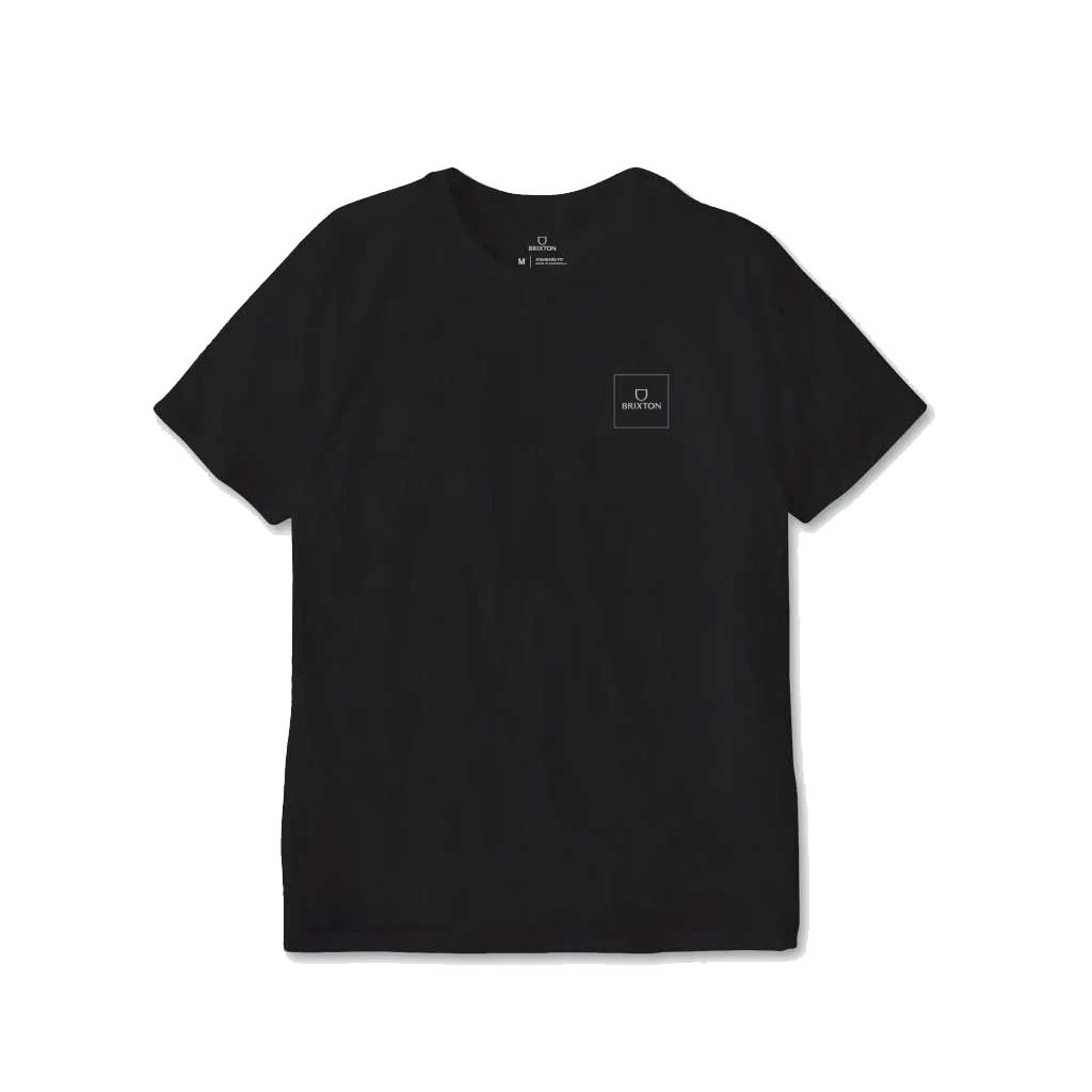 Brixton Alpha Square Short Sleeve T-Shirt for Men - Black, Blue Heaven, Mineral Grey - Casual Wear, Street Style, Everyday Comfort