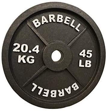 Styrofoam Olympic 45lb Weight Plates - 3 Pairs of Fake Barbell Plates for Strength Training, Bodybuilding & Fitness Education - Perfect for Gym Props, Movie Sets, and Training Demonstrations