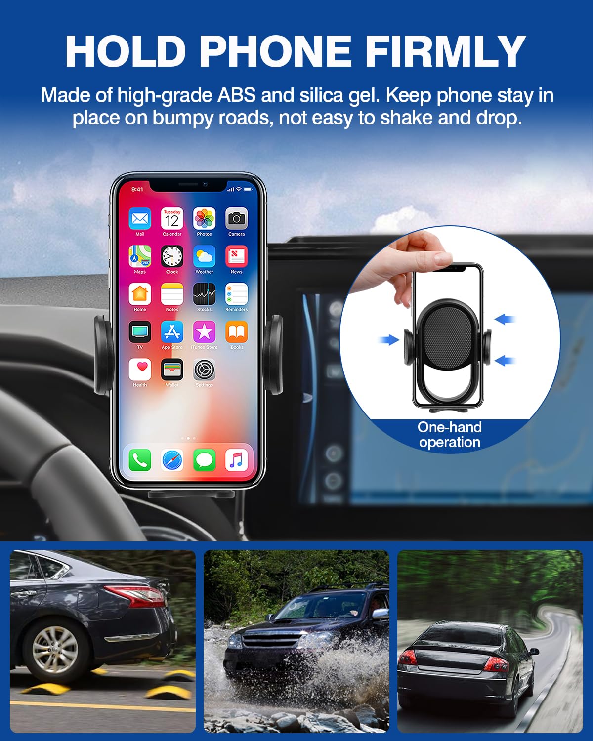 360° Rotating Car Phone Mount Holder for Toyota Venza 2021-2024 | 12.3