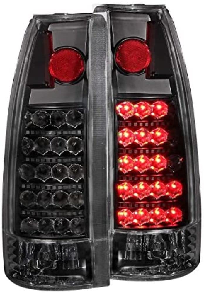 ANZO USA 311059 Black LED Tail Lights with Clear Lens - High Performance Replacement for Trucks & SUVs - Perfect for Night Driving & Enhanced Safety