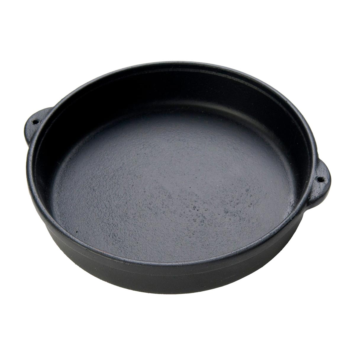 Arcata 080550 Cast Iron Round Hot Pot - 23 oz Black Dutch Oven for Soups, Stews & Baking - Perfect for Camping, Stovetop & Oven Use