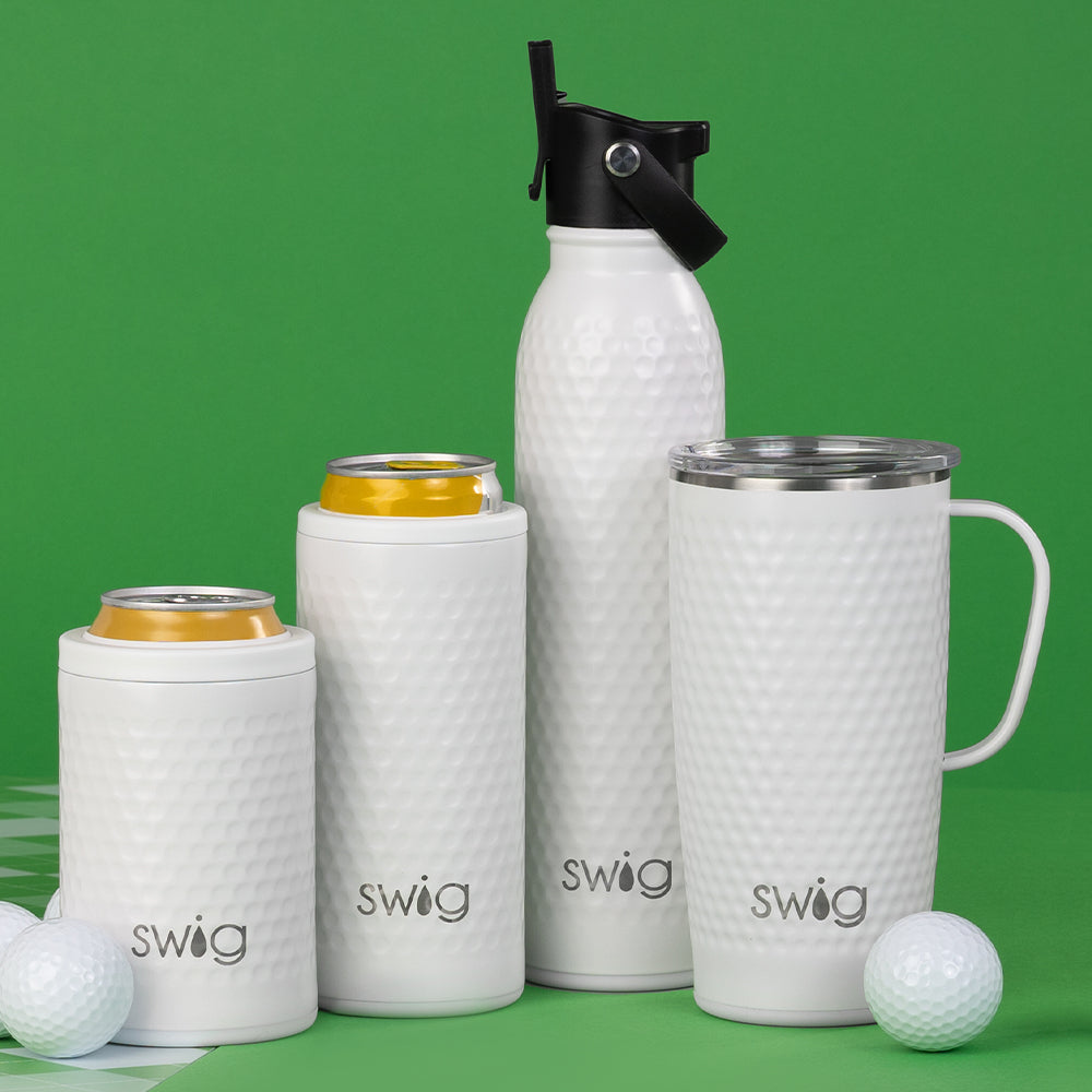20oz Golf Ball Flip Top Water Bottle - Leak Proof & Insulated for Golfers, Outdoor Sports & Gym - BPA Free Stainless Steel Drinkware