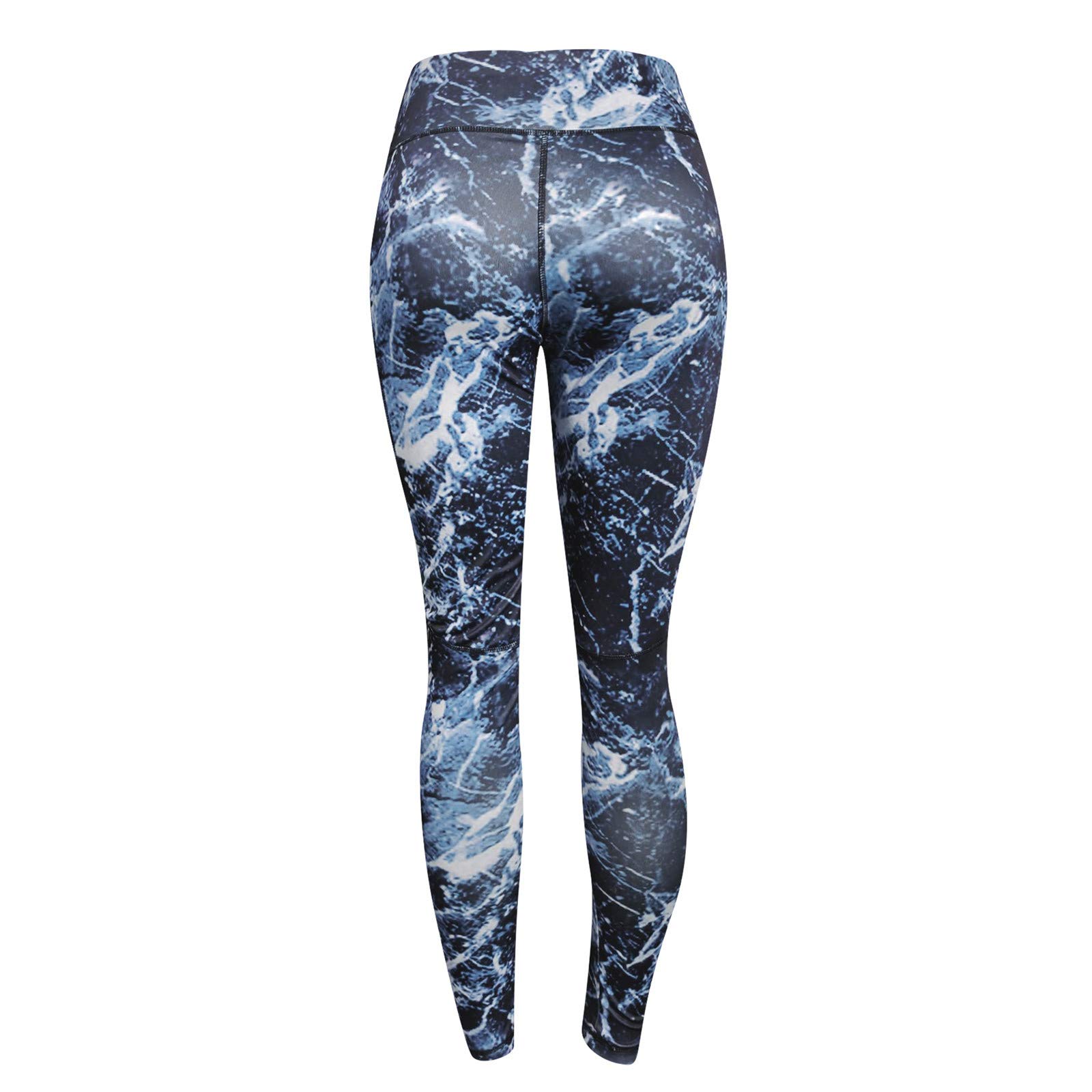 Women's Printed Workout Leggings - High Waist Running Yoga Pants with Letter Design for Fitness & Gym | Perfect for Yoga, Running, and Athletic Activities