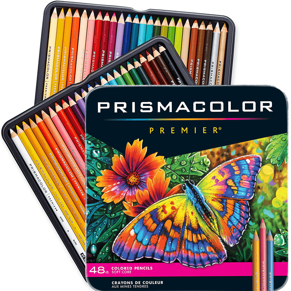 48-Count Prismacolor Premier Soft Core Colored Pencils Set - Professional Artist Drawing Pencils for Sketching, Coloring & Blending - Perfect for Adult Coloring Books, Illustration & Art Projects