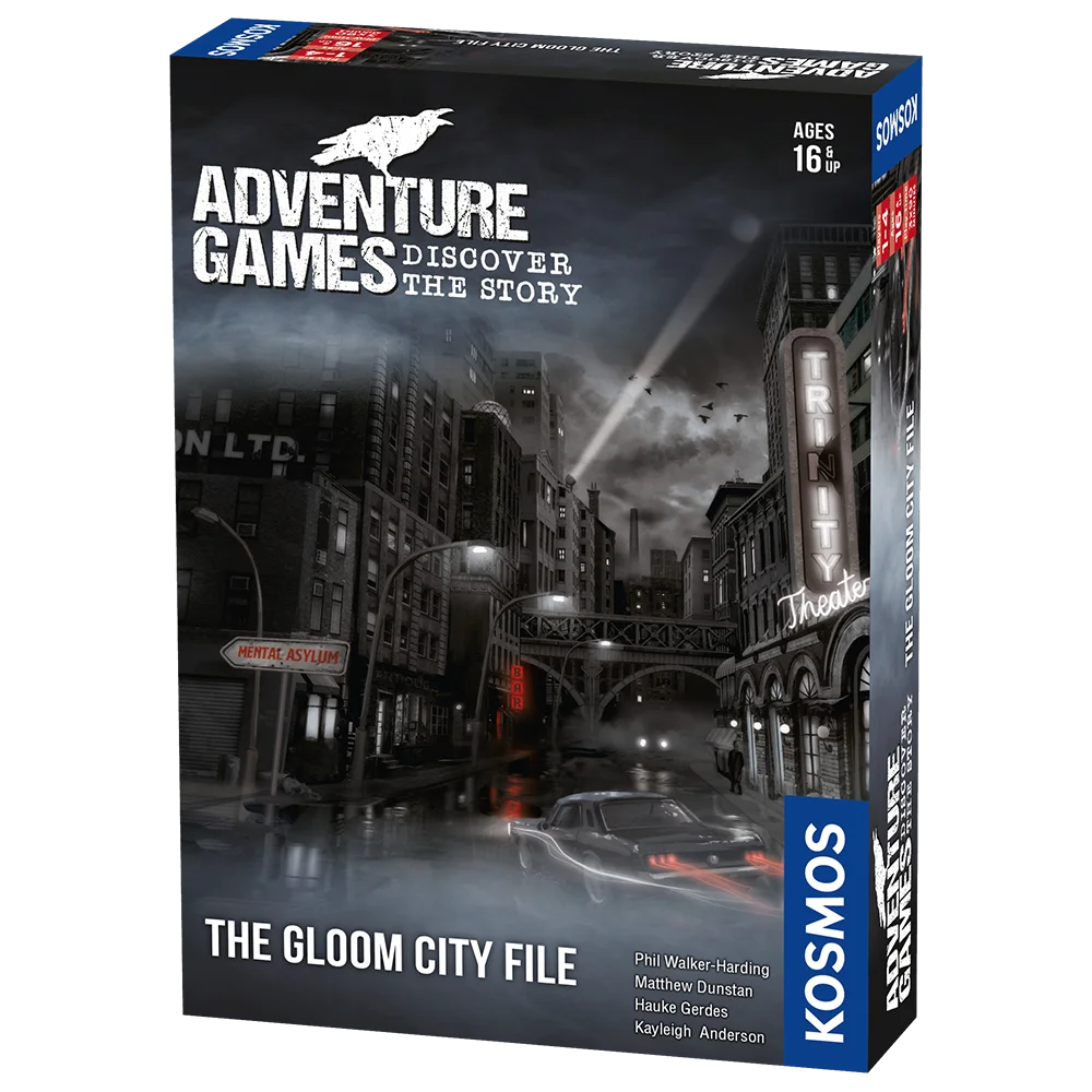 Best Adventure Games - The Gloom City File | Mystery & Puzzle Solving Game for Adults & Teens | Perfect for Game Nights & Solo Play