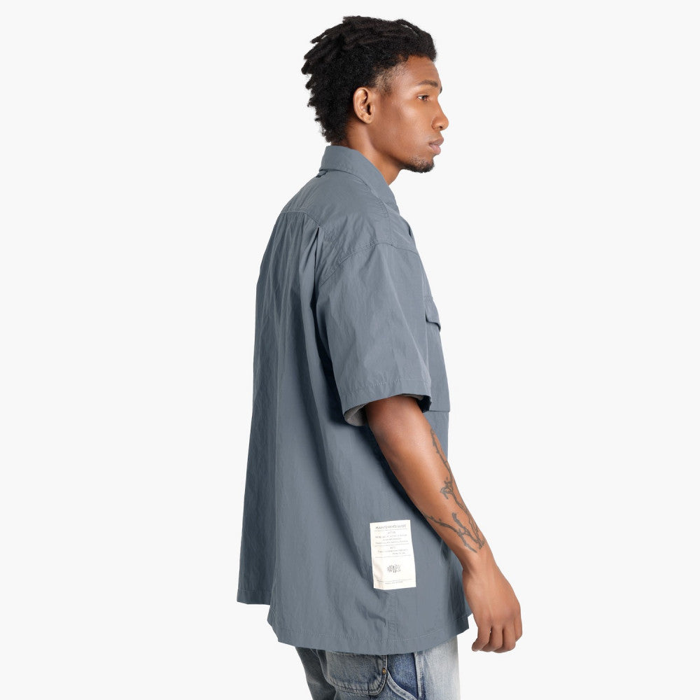 MADNESS Double Pockets Military Shirt Charcoal - Stylish Army Green Casual Shirt for Men, Perfect for Outdoor Adventures & Streetwear Fashion