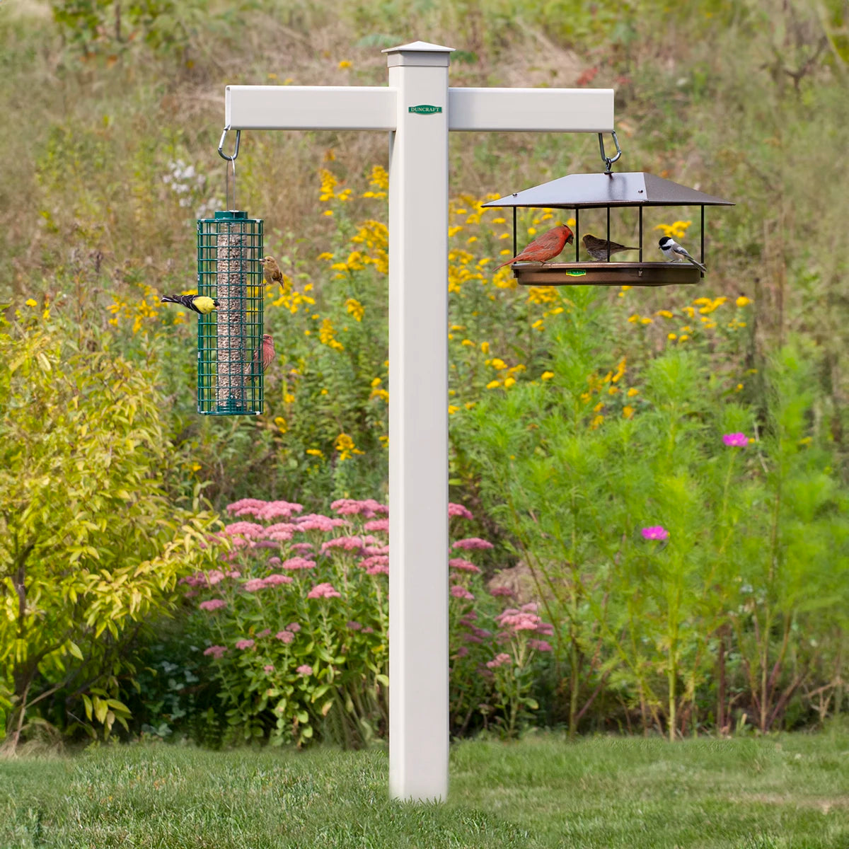 Duncamp Masterpiece 84 Bird Feeding Station - Premium Squirrel-Proof Wild Bird Feeder for Outdoor Garden & Backyard Bird Watching