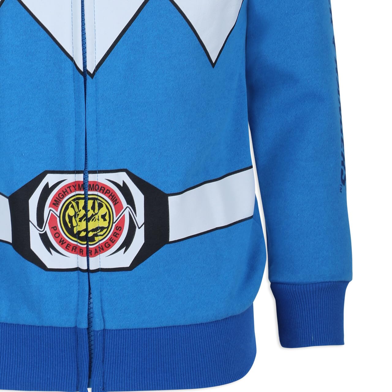 Hasbro Power Rangers Boys Zip Up Hoodie for Kids - Lightweight & Comfortable Pullover Jacket for School, Playdates & Outdoor Activities