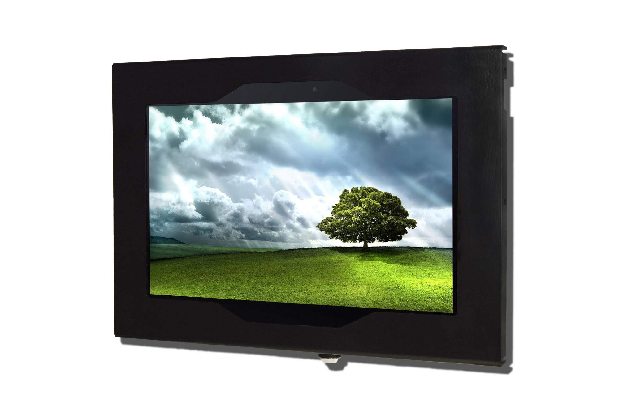 Secure Anti-Theft Metal Tablet Enclosure for Samsung Galaxy Tab A 10.1 2019 (SM-T510) - Heavy Duty Locking Case for Kiosk, POS, Retail Display & Time Clock - Perfect for Stores, Restaurants & Public Spaces (Black)