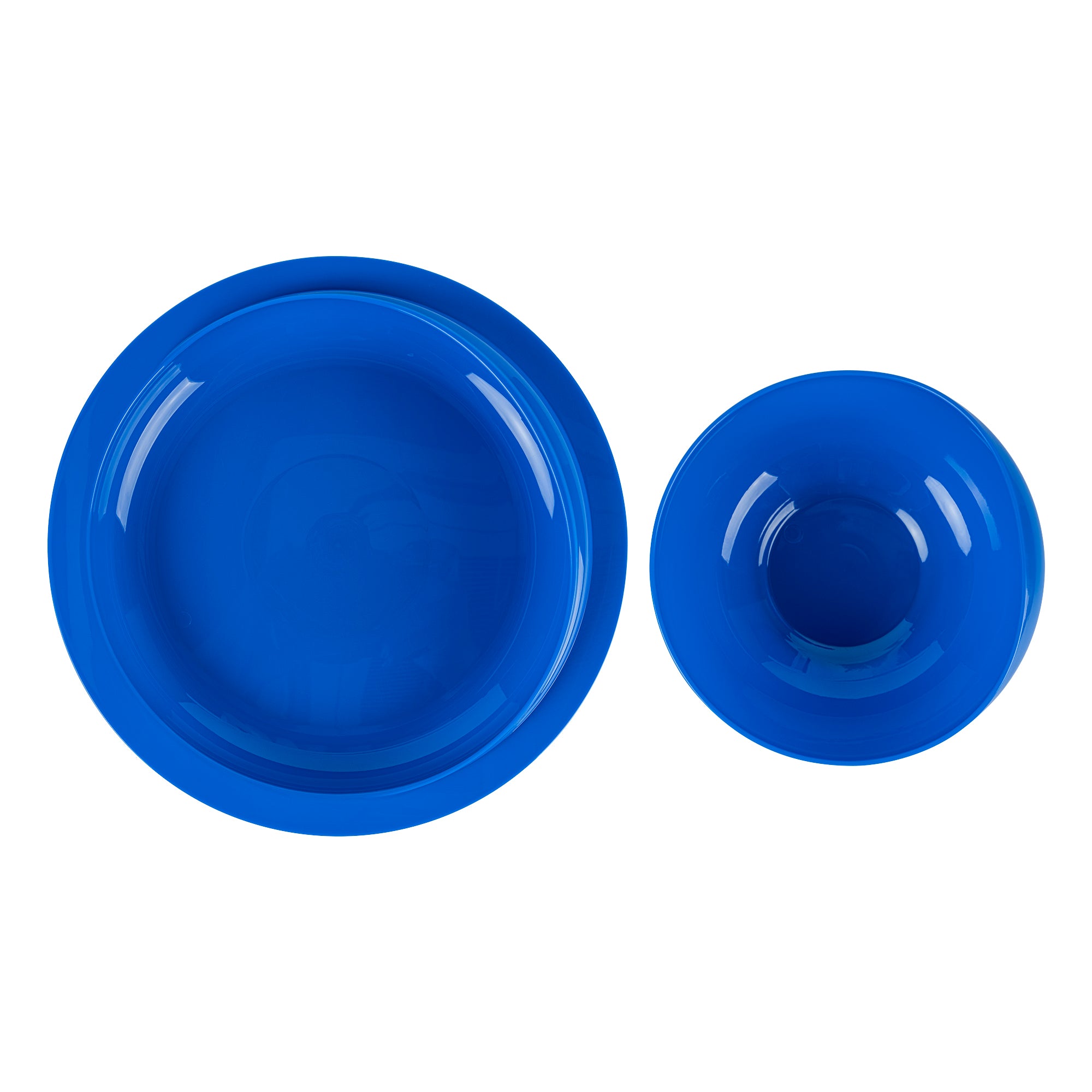 Spill-Proof Baby Feeding Set with Suction Base - 2-Piece Scoop Plate & Bowl Combo for Toddlers | BPA-Free Plastic Dishware | Ideal for High Chair, Travel & Mess-Free Meals
