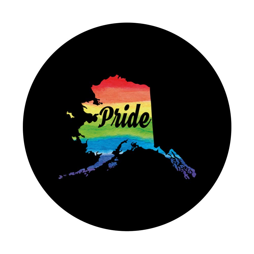 Alaska Gay Pride Rainbow Flag - LGBTQ+ Rights State Design for Parades, Events & Home Decor